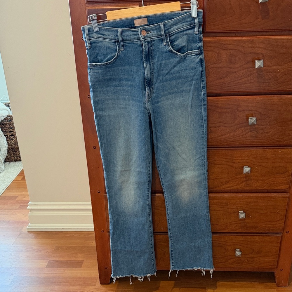 Mother denim  ankle fray